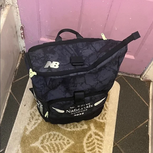 New Balance Nationals bag Blue Backpack Roll-Top Design Backpacks